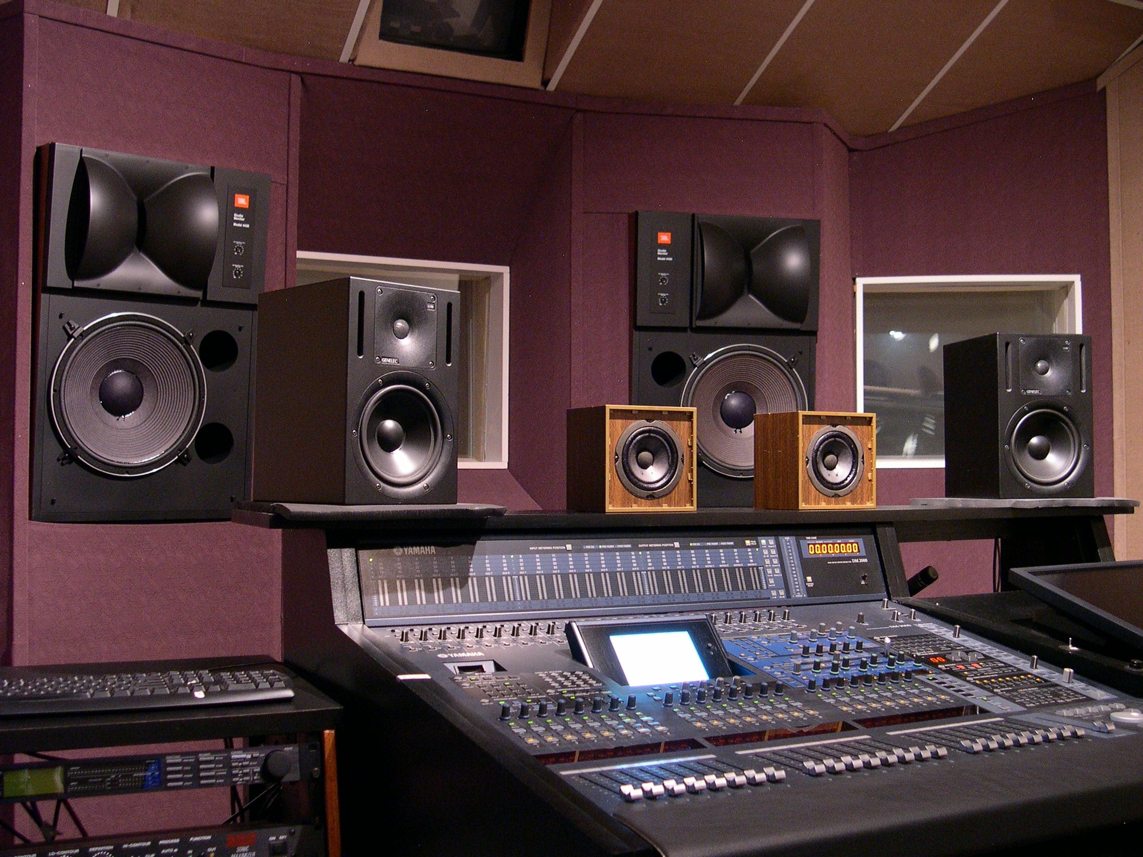 Studio console left view