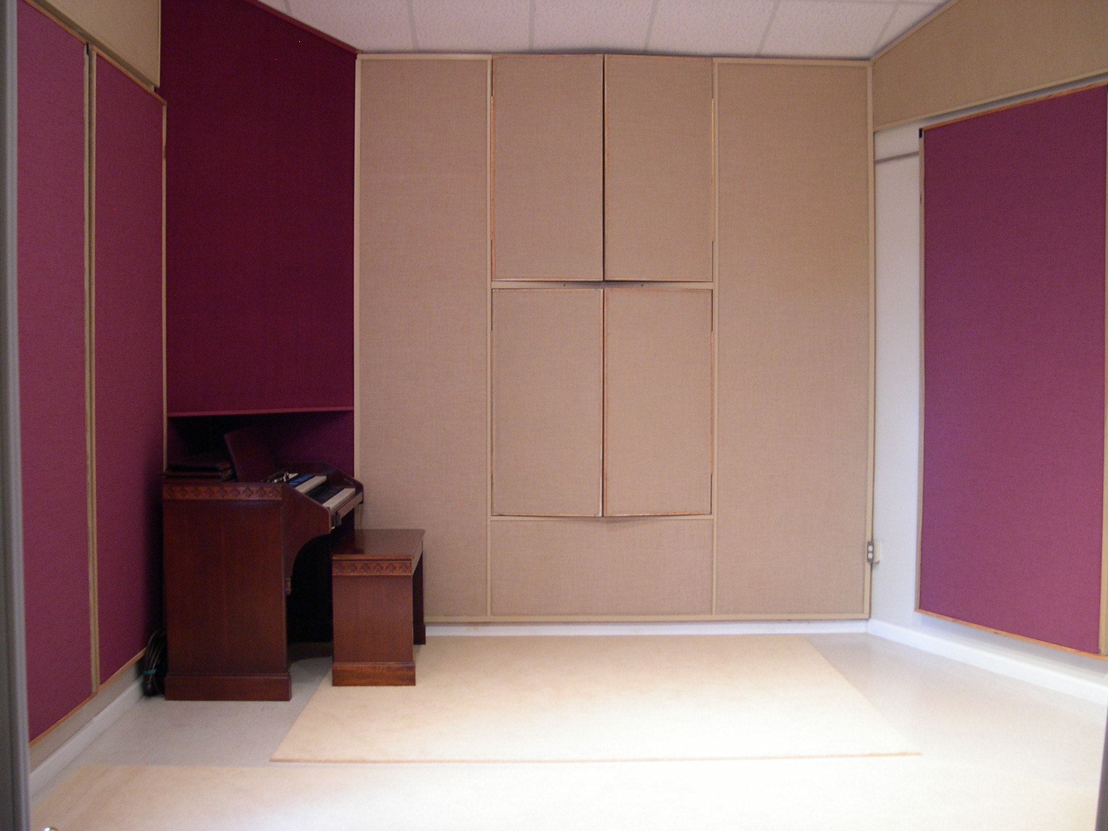 Studio recording room